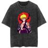 Hot Washed T-shirt "The Seven Deadly Sins" - Cartoon Loose Couple Short Sleeve Shirt