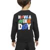 Nike Sweatshirt Sportswear Have A Nike Day Casual Fleece Lined Crew Neck Black Children Aged 3 7 Years Old HV7186-010