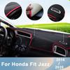 Car Dashboard Avoid Light Pad Instrument Platform Cover Mats Carpets Trim For Honda Fit Jazz 3th 2014 2015 2016- Accessories