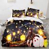 3D Genshin Impact Anime Game Bedding Set Printed Comforter Quilt Bed Cover Duvet Cover Pillow Case 3 Pieces Sets Kids Adult Size