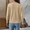 Womens Lightweight Knit Cardigan Long Sleeve V Neck Button Front Sweater Open Front Layering Top