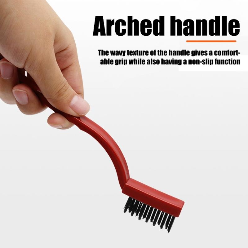 3Pieces Kitchen Stove Brush Set Metal Fiber Brush Strong Decontamination Kitchen Cleaning Brushes