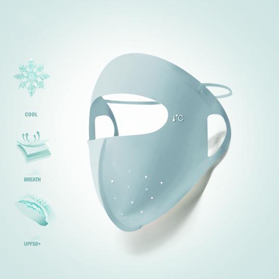 Sunscreen Face Guard Lightweight Ice Silk Fabric Cool Breathable 360 Degree Sun Protection Riding Face Guard