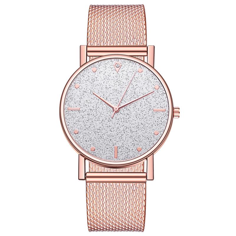 RORIOS Orologio Da Donna Analogico Al Quarzo - Quadrante Madreperla E Strass, Cinturino In Acciaio Inox, Regolabile, Impermeabile 30m