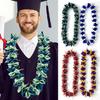 Graduation Leis Braided Lei Class of 2025 Honor Cord Rope for Graduation Party Student Grad DIY Decors Gold, Purple