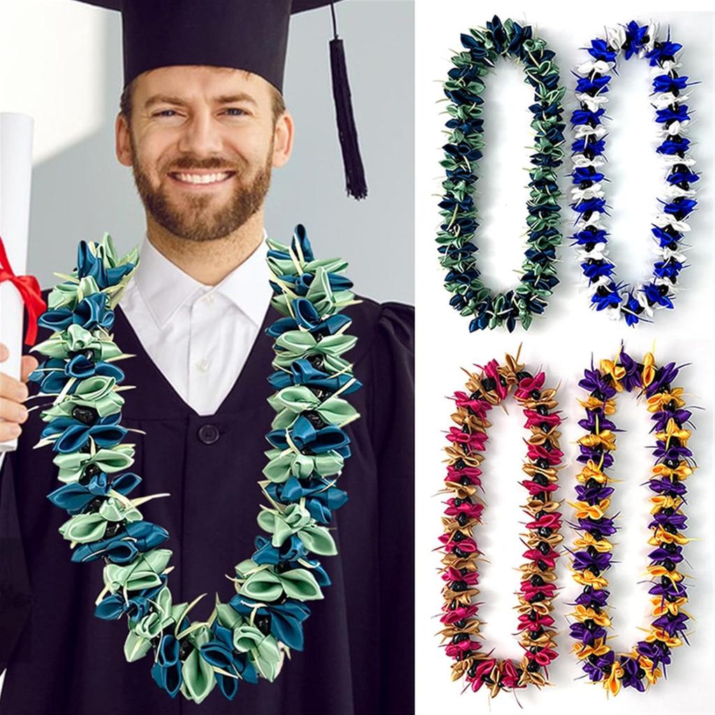 Graduation Leis Braided Lei Class of 2025 Honor Cord Rope for Graduation Party Student Grad DIY Decors Gold, Purple