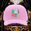 Colorful Science Print Baseball Cap Unisex Adjustable Polyester Curved Brim Casual Outdoor Hat
