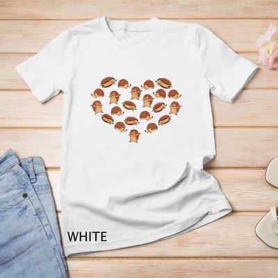 Great Hedgehog Heart Shape Design Unisex T-shirt