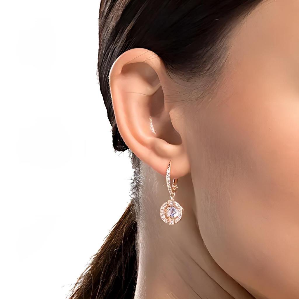 Swarovski Eine schlagendes Herz Rosegoldbeschichtete Ohrringe Damenohrringe 5504753