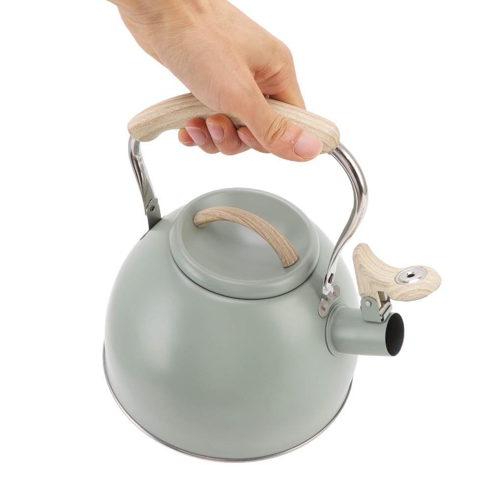 3L Capacity Whistling Tea Kettle Stainless Steel Stainless Steel Teapot Stovetop Tea Pot  Home Use
