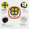 D1-1 3 Inch Square LED Work Light 40W Car Driving Fog Lamp for Off Road Vehicle Front Bumper Light