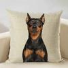 Nordic Animal Portrait Decorative Cushion Cover Dog Fashion Sofa Pillow Cover 45x45cm Linen Children's Gift Dog Companion