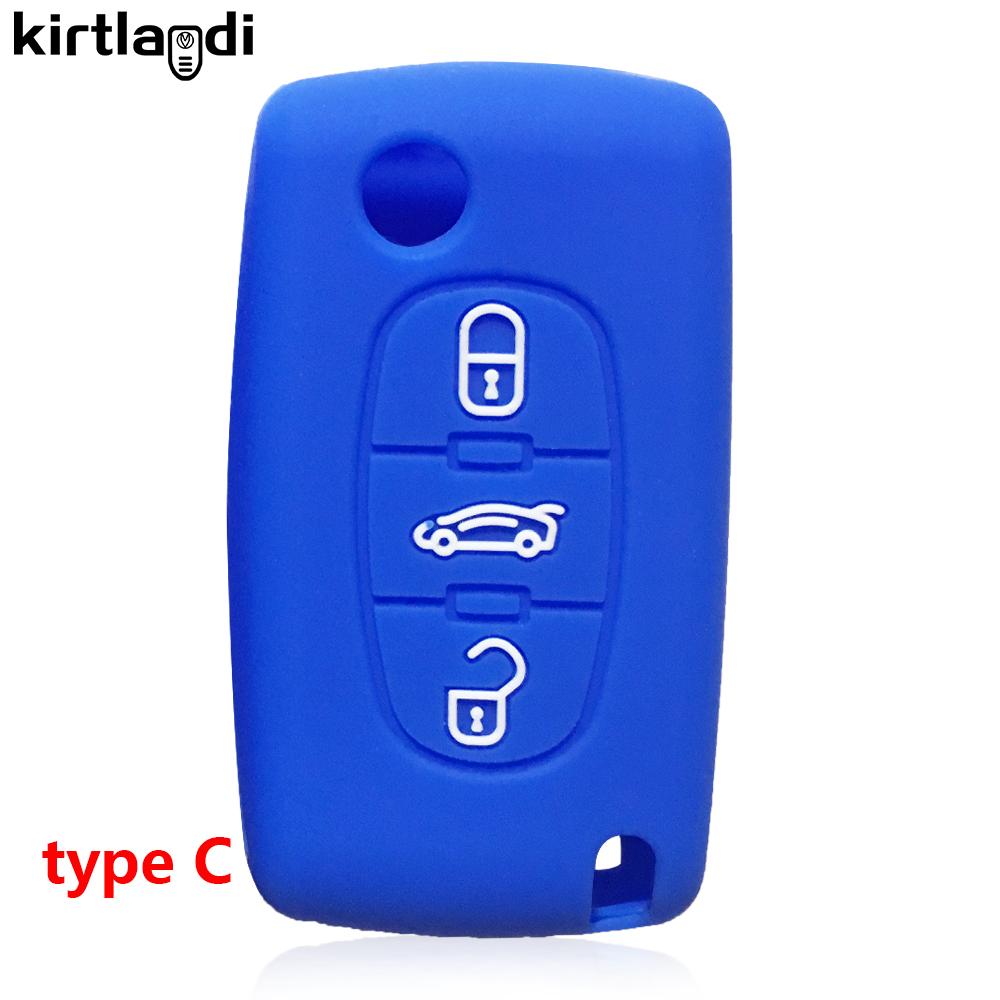 For Fiat Scudo for Opel Combo for Peugeot Rifter 2020 207 208 307 308 407 408 5008 308SW 2008 for Citroen C4 Key Cover Case Skin