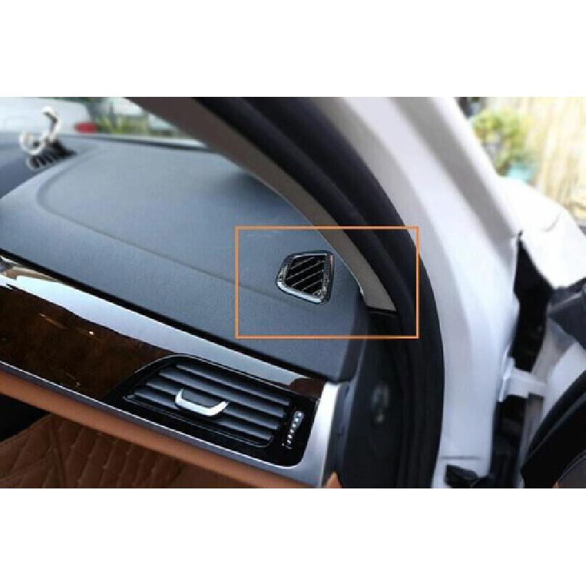 trument L&R Air Outlet Vent Trim 2* For BMW 5 Series G30 18- Carbon Fiber