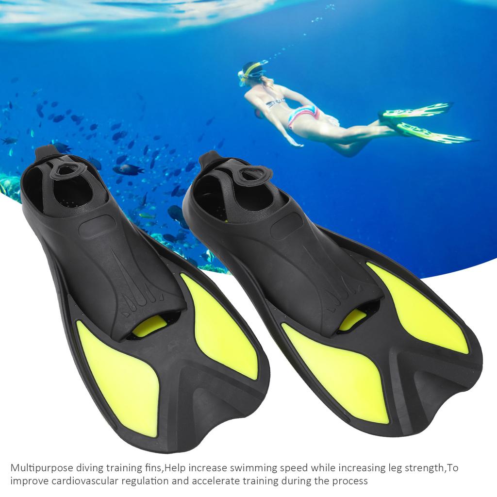 Outdoor Water Sports Swimming Fins Soft Snorkel Diving Fins Adult Man Woman Swim Shoes
