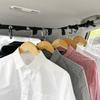 Portable Travel Clothesline, Adjustable Travel Camping Clothesline with 5pcs Hooks for Outdoor and Indoor Use