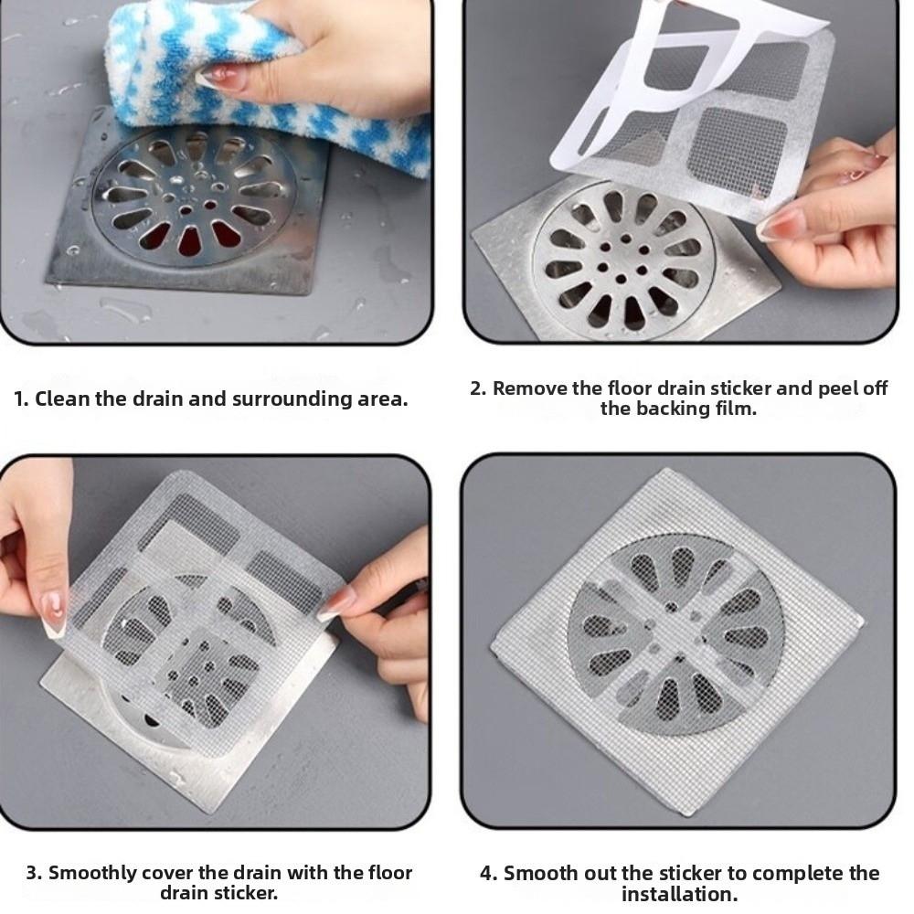 10/30/50pcs Mesh Design Floor Sink Strainer Disposable Bathroom Sink Filter  Laundry Room