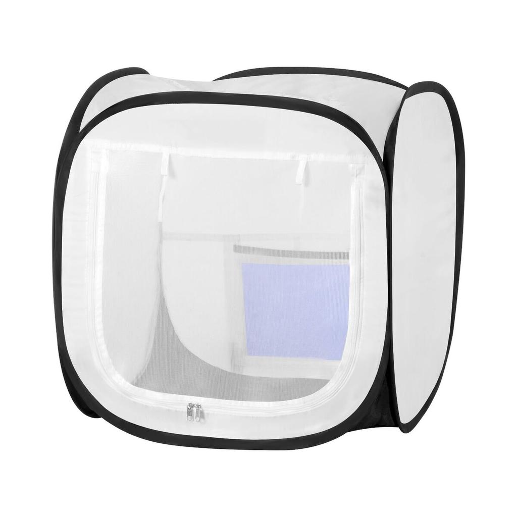 Tenda Box Pittura Portatile, Tenda Portatile Pop-Up per Verniciatura a Spray 405 x 405 x 430mm con Porta a Rete, Tende per Verniciatura a Spray per Piccoli Modelli, Sculture, Foto