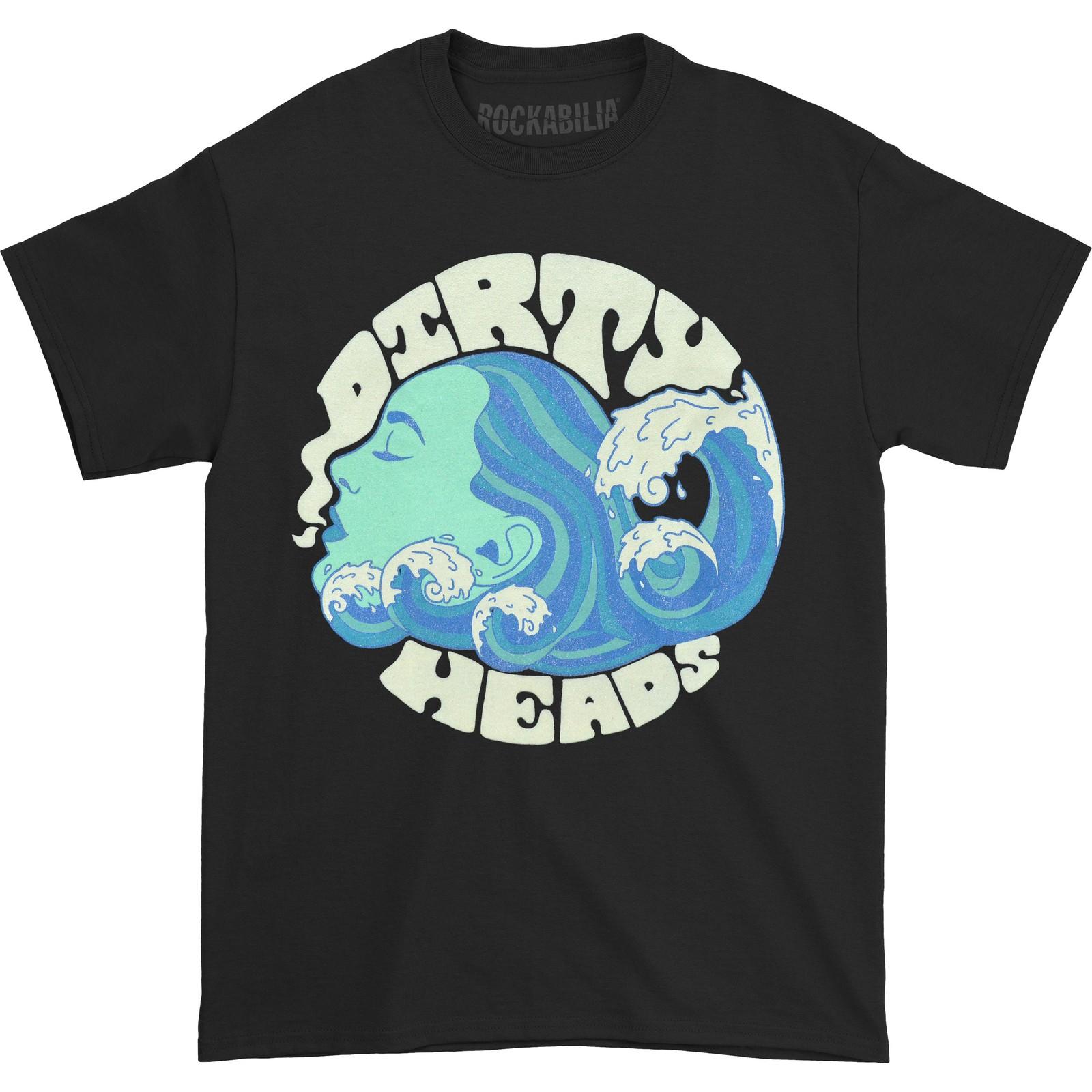 Men s Dirty Heads Hair Waves T-shirt XX-Large Black M