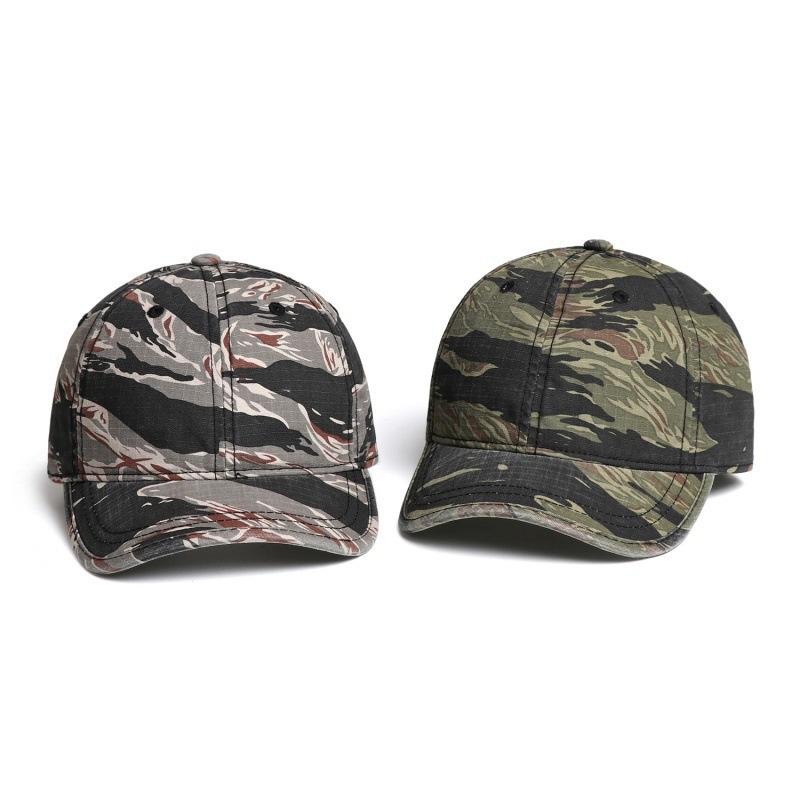 Camouflage Kappe mit kurzem Schirm, weiche Kappe, Baseballkappe für Herren und Damen, vielseitig, lässig, für draußen, kleine Schirmmütze, Retro Mode