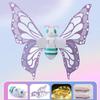 Luminous Glowing Light Up Fairy Wings with LED Lights Adjustable Straps Moving Butterfly Angel Wings Princess Dress Up Toys