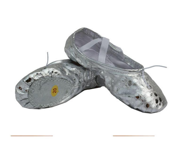 Gold Girls' Ballet & Dance Shoes with Soft Sole