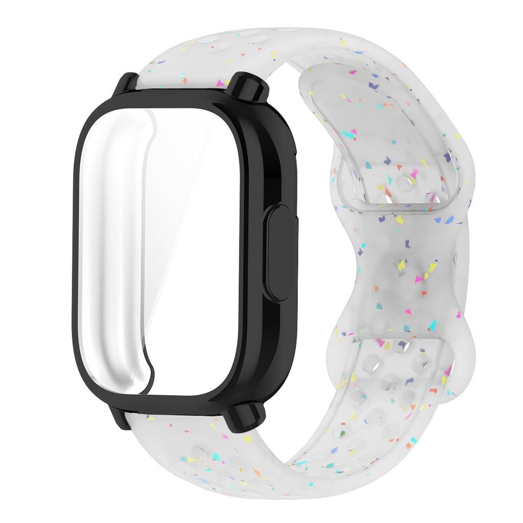 Řemínek+Pouzdro Pro Xiaomi Redmi Watch 5 active 5 Lite Ochranný Kryt Celý Displej TPU Měkký Kryt a Silikonový Prodyšný Sportovní Pásek