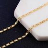 Exquisite Fashion 18K Gold Filled Necklace For Women Men Size 16-30 Inch Chain Necklaces Versatile Elegant And Perfect Fashion Jewelry Gift