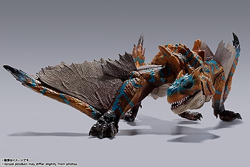 TAMASHII NATIONS S.H. MonsterArts Monster Hunter Rise Tigrex Approx. 300mm PVC & ABS Painted Action Figure