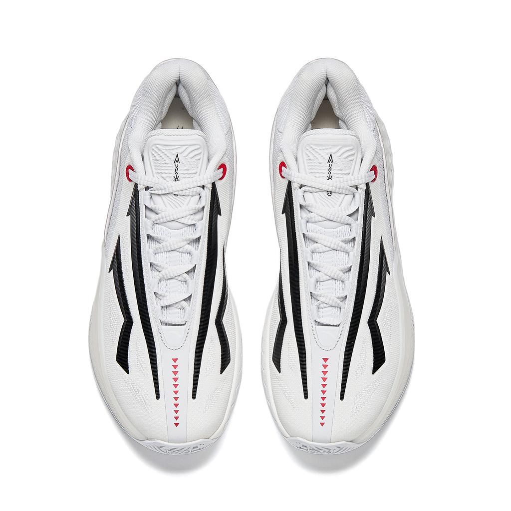 Anta Kai Speed 2 Taiji X-Type Nylon Shock Absorbing Wear-Resistant Non-Slip Low-Top Basketball Shoes Men Sneaker Black White 912541102-1