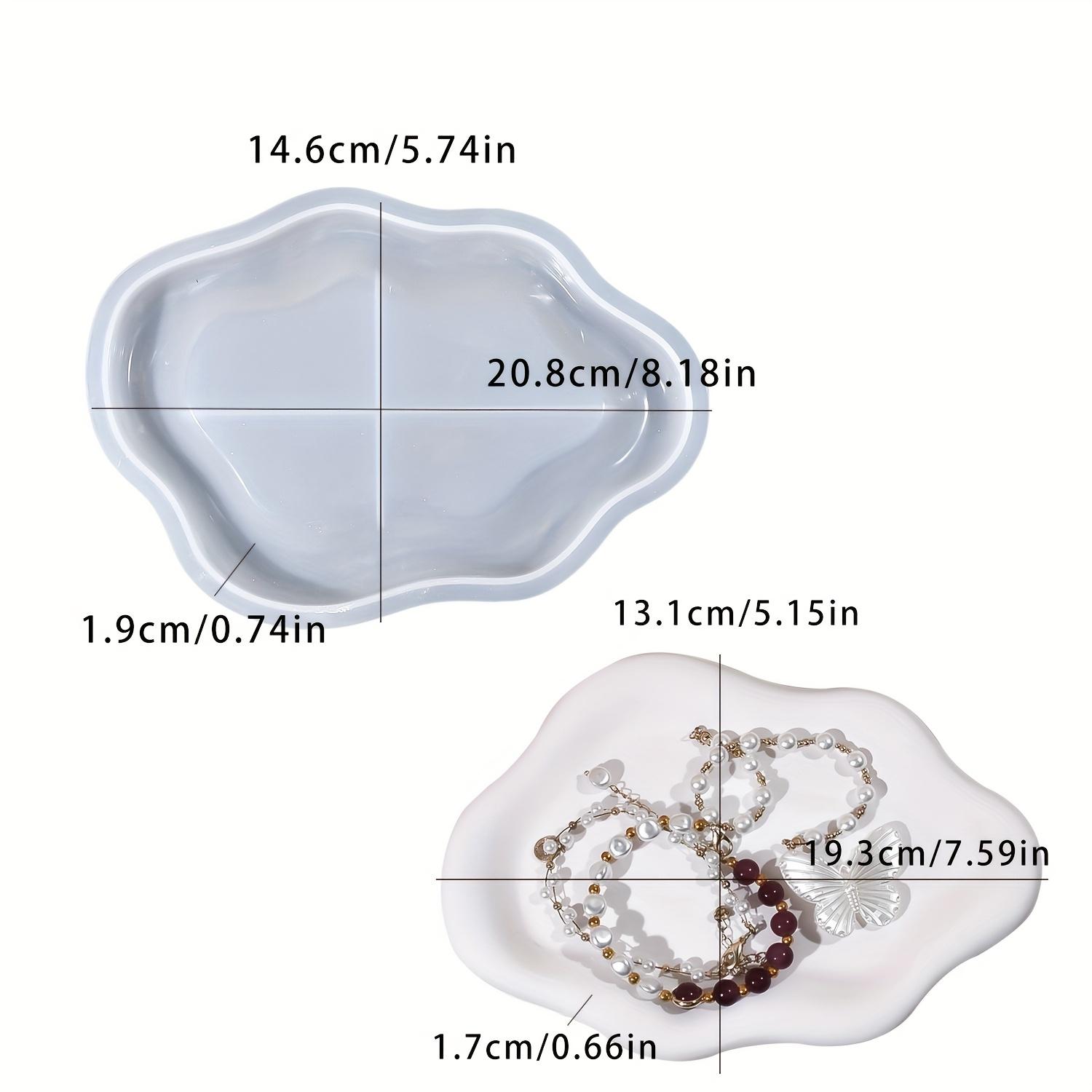 

Heart Tray Resin Mold Cloud Coaster Silicone Molds for Irregular Tray, DIY Jewelry Trinket Dish, Candle Holder Casting