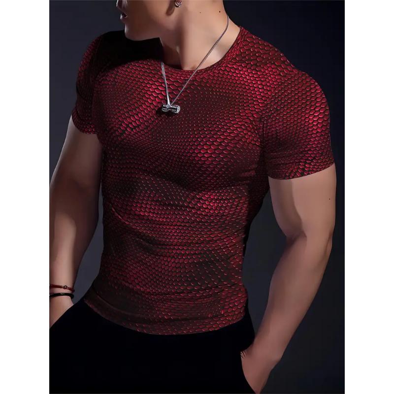 Fashion 3D Print Men Short Sleeve Round Neck T-Shirt Plus Size Tee Summer Casual Tshirts