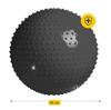 Aufblasbarer Gymnastikball 65 cm - schwarz