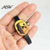 Adjustable Wristbands for Children 8 Pcs Halloween Bracelets, Soft PVC Wrist Straps Kids Adults, Black Cat Cartoon Pumpkin Witch Trick or Treat
