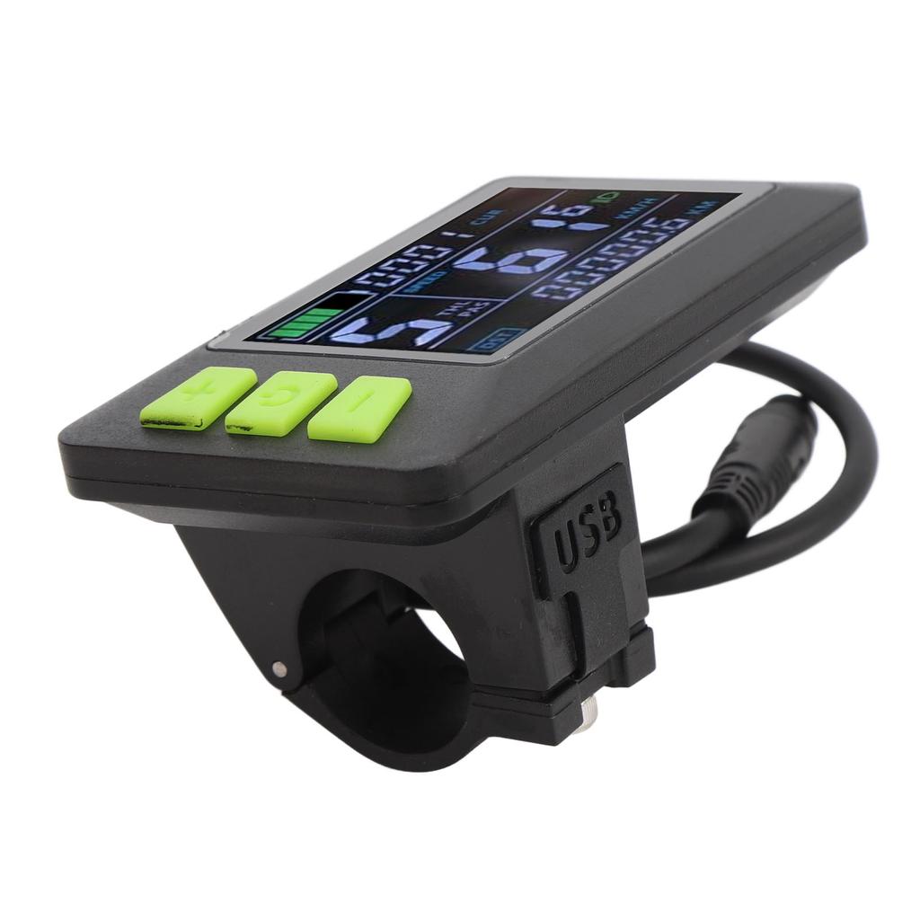 Electric Scooter LCD Display Meter 6 Pin Water Resistant Electric Scooter Display Control Panel for 24V 36V 48V 52V 60V