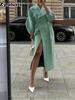 Luxury Vintage Palace Style Wool Long Coat Women Autumn Winter New Arrivals Lantern Sleeve Wide Lapel Overcoat