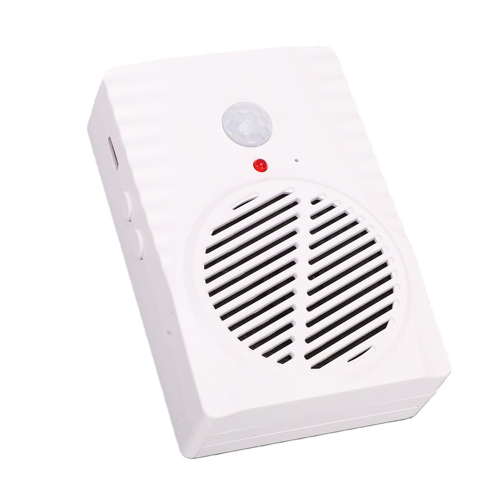 Motion Activated Voice Player Battery Operated Welcome Doorbell Supports MP3 Files Via Type C for Independent Living