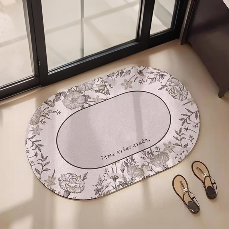 American diatom mud floor mat bathroom mat absorbent foot mat toilet toilet quick drying non-slip door mat carpet dirt-resistant