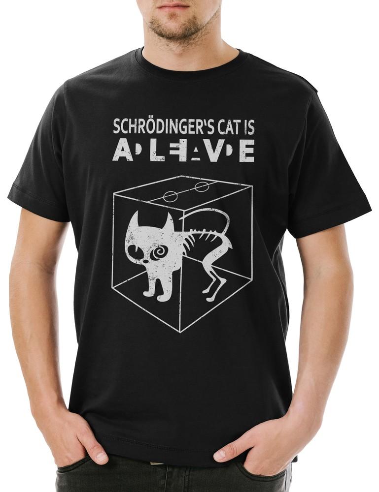 Schrödinger's Cat Is Alive Dead II Men's T-Shirt The Big Schroedinger TV Bang