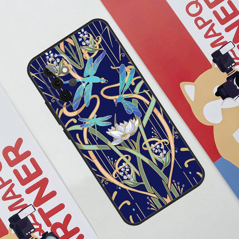 Libellenmuster Hülle Für Samsung Galaxy A36 A35 A55 A06 A16 A26 A56 A53 A32 A52 A33 A13 A14 A34 A54 A17 A15