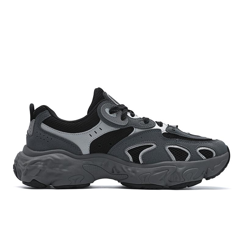 New FILA TORNADO Hurricane Shoes Breathable And Wear resistant Low top Casual Shoes Men's Gray Black F12M532154FCA