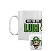 Mug - Nintendo - Super Mario - Printed Here We Go Luigi - White - Round - Child
