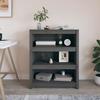 VidaXL Bookcase Grey 80x35x97 Cm Solid Pine Wood 821681