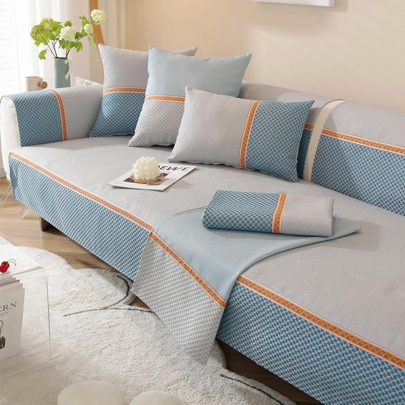 Чехол для дивана из хлопка и льна — фото 9