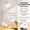 Clip on Rechargeable Reading Light for Bed, 3 Color x 3 Brightness 28 LEDs Desk Light, Eye-Caring Desk Lamp with Clamp for Headboard, Table, Desk