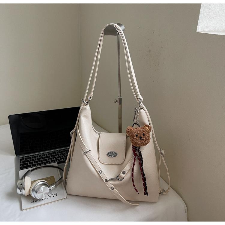 Large capacity tote bag women's autumn 2025 new travel backpack multi-functional retro commuter shoulder bag