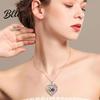 Handmade Necklace I Love You Forever Heart for Women Cubic