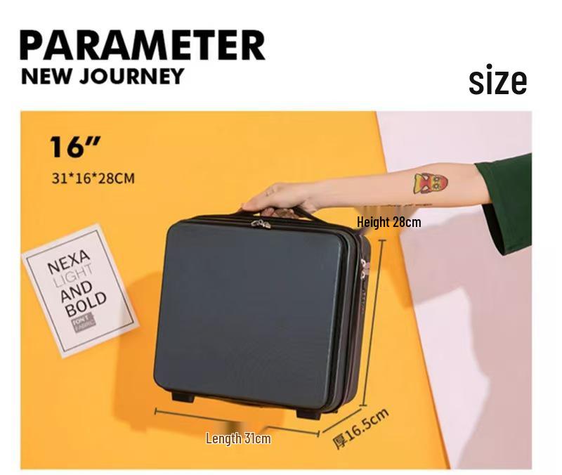 Benqian 16" Business Hand-Carry Suitcase with Multifunctional Storage and Lock