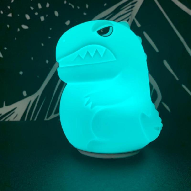 

Детский ночник-динозавр, силиконовый ночник-хлопушка в виде динозавра, ночник-динозавр для спальни, декоративный ночник-хлопушка в виде динозавра france