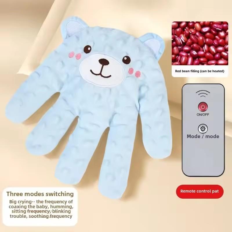 Newborn Electric Simulated Palm Sleep Pillow Baby Startle Prevention Sleep Pad Heated Remote Control Soothing Toy Accessories
